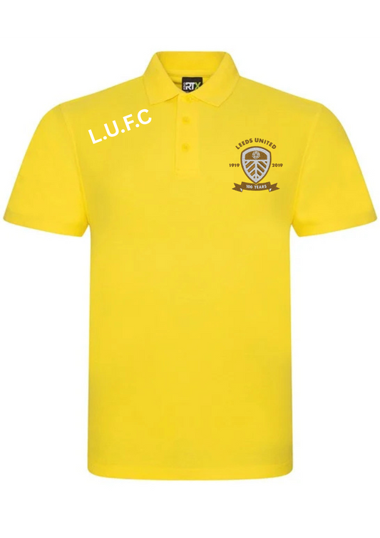 Leeds Utd 100th Anniversary Polo Shirt