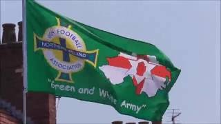 Northern Ireland Green and White Army Flag 5ft x 3ft