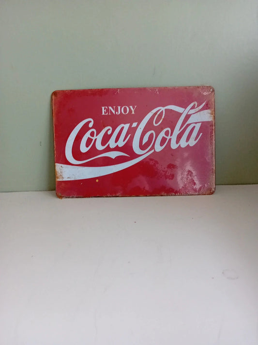 A4 Coca cola metal sign size 30cmx20cm