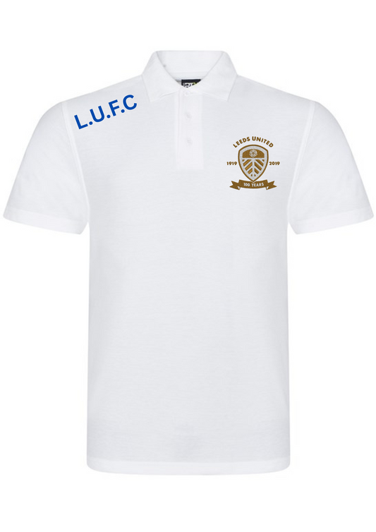 Leeds Utd 100th Anniversary Polo Shirt